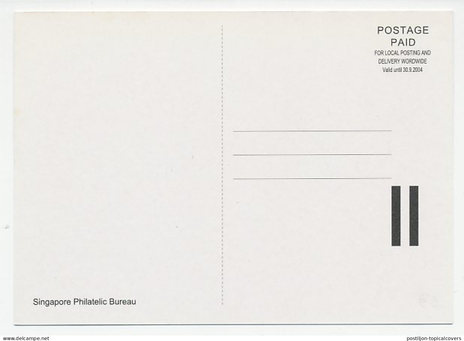 Postal Stationery Singapore 2004 Stamp Exhibition - Stamps - India - Straits Settlements - Malaya - Other & Unclassified