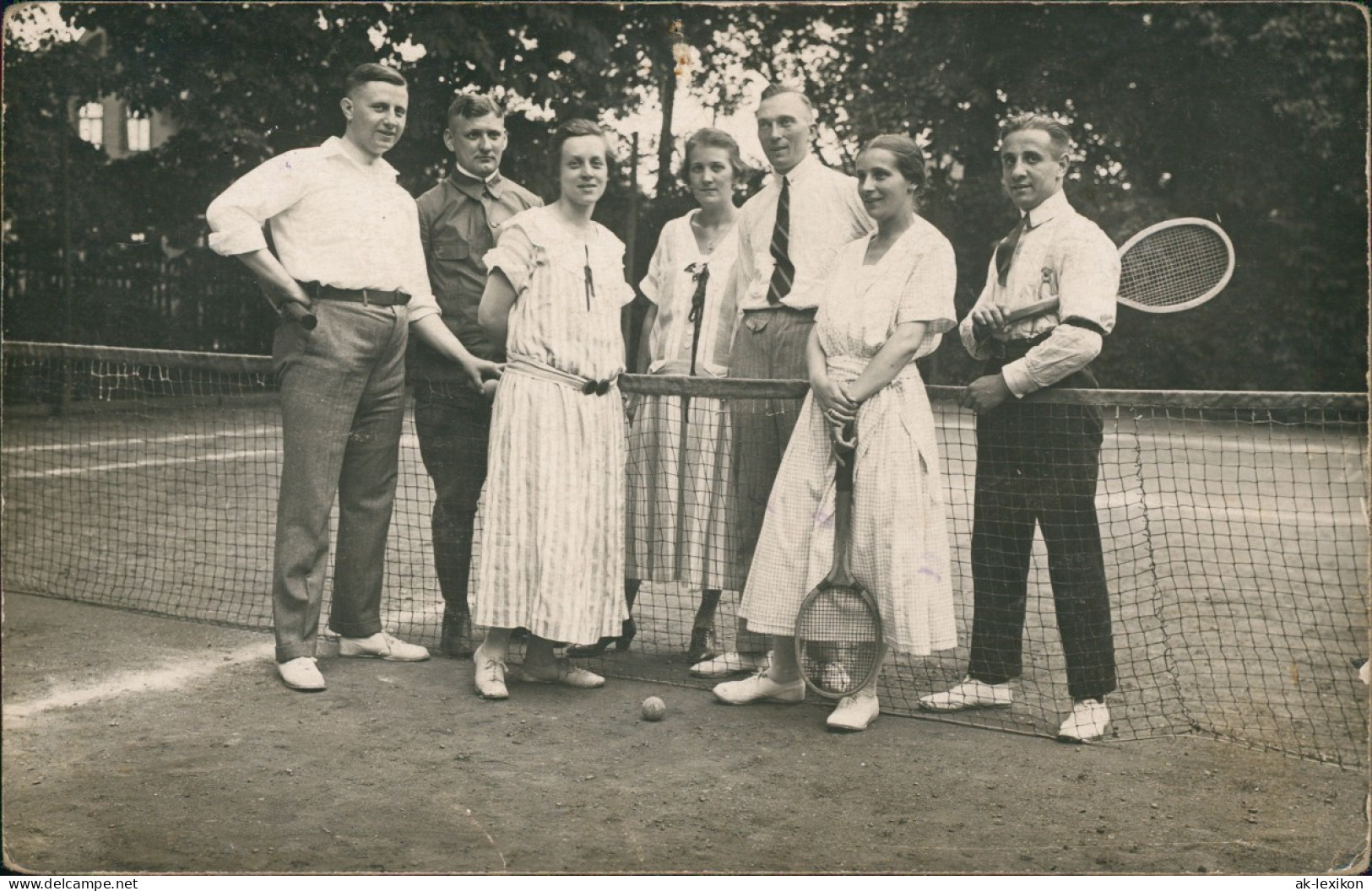 Männer Frauen Tennisplatz Lister Tivoli Tennisplatz Hannover 1924 Privatfoto - Autres & Non Classés