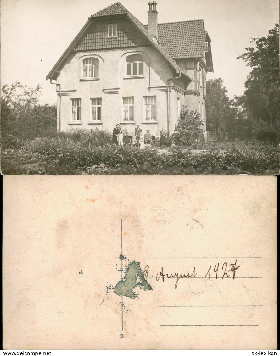 Foto  Familie Vor Villa 1927 Privatfoto - Zu Identifizieren