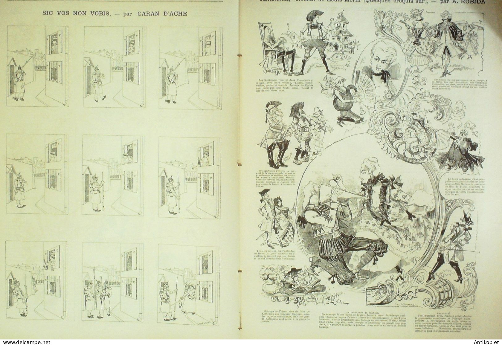 La Caricature 1885 N°288 Draner Caran D'Ache Jeannik Roman Louis Morin Robida Gino Job - Tijdschriften - Voor 1900