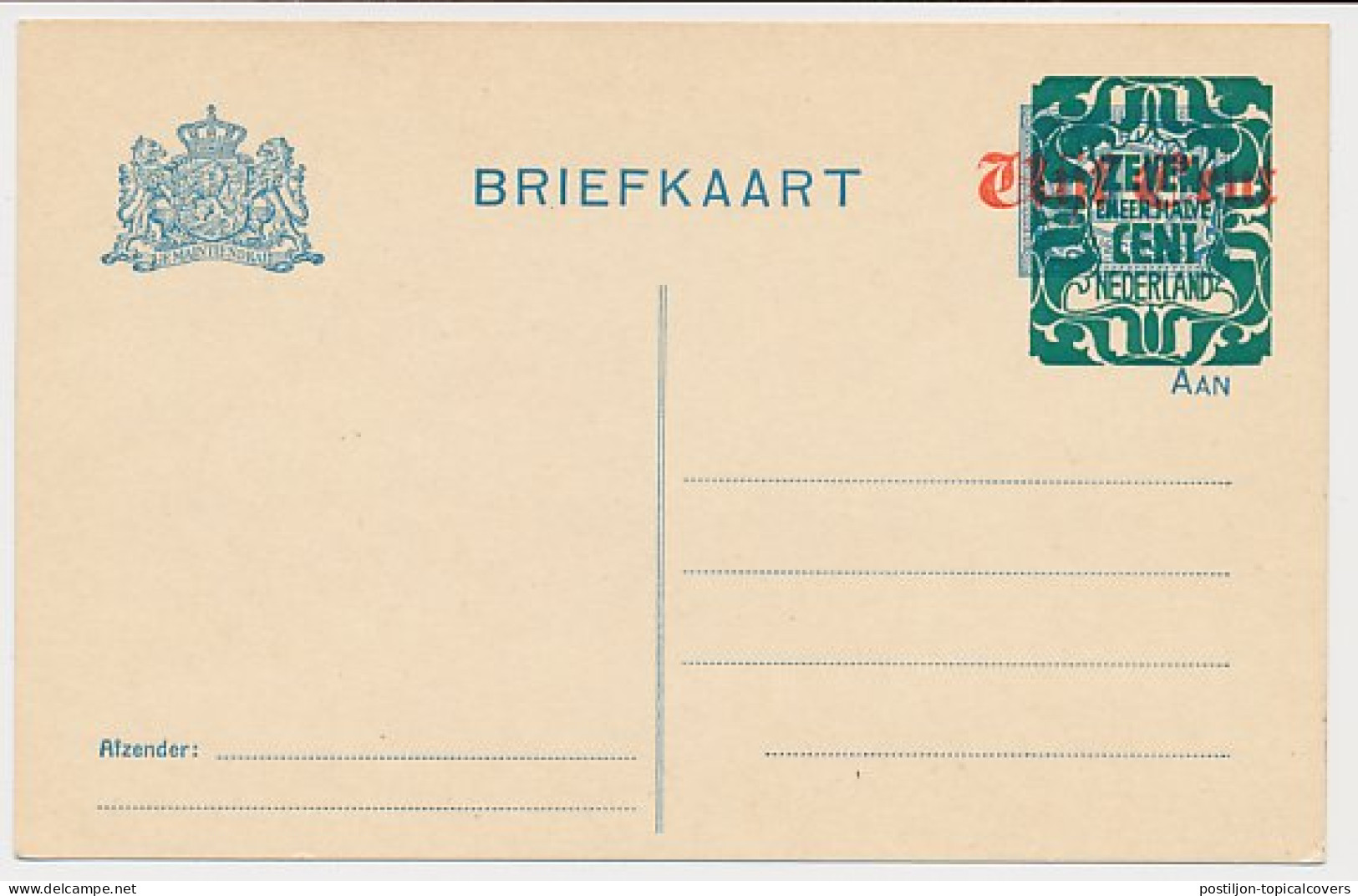 Briefkaart G. 175 I - Postal Stationery