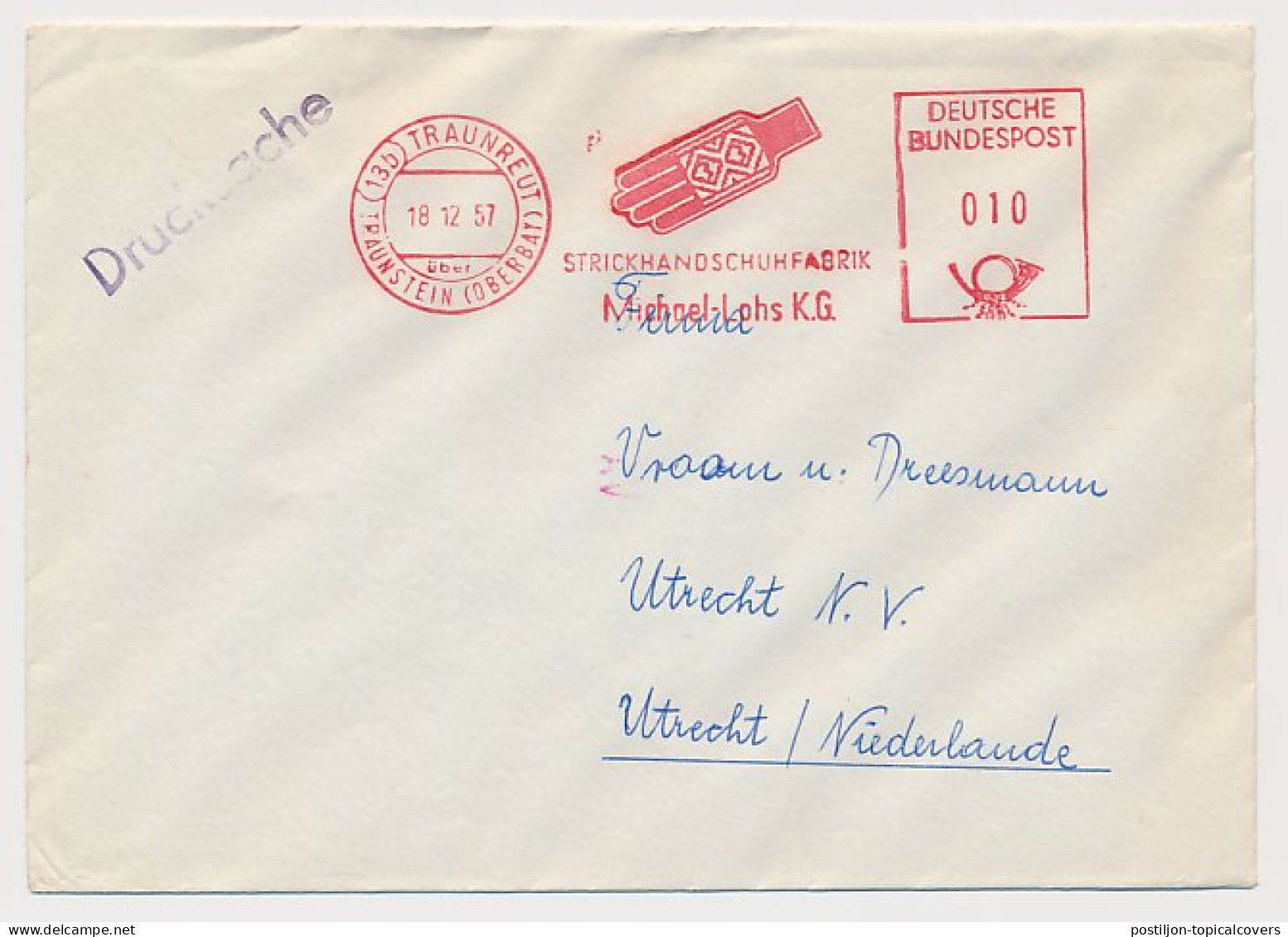 Meter Cover Germany 1957 Gloves - Disfraces