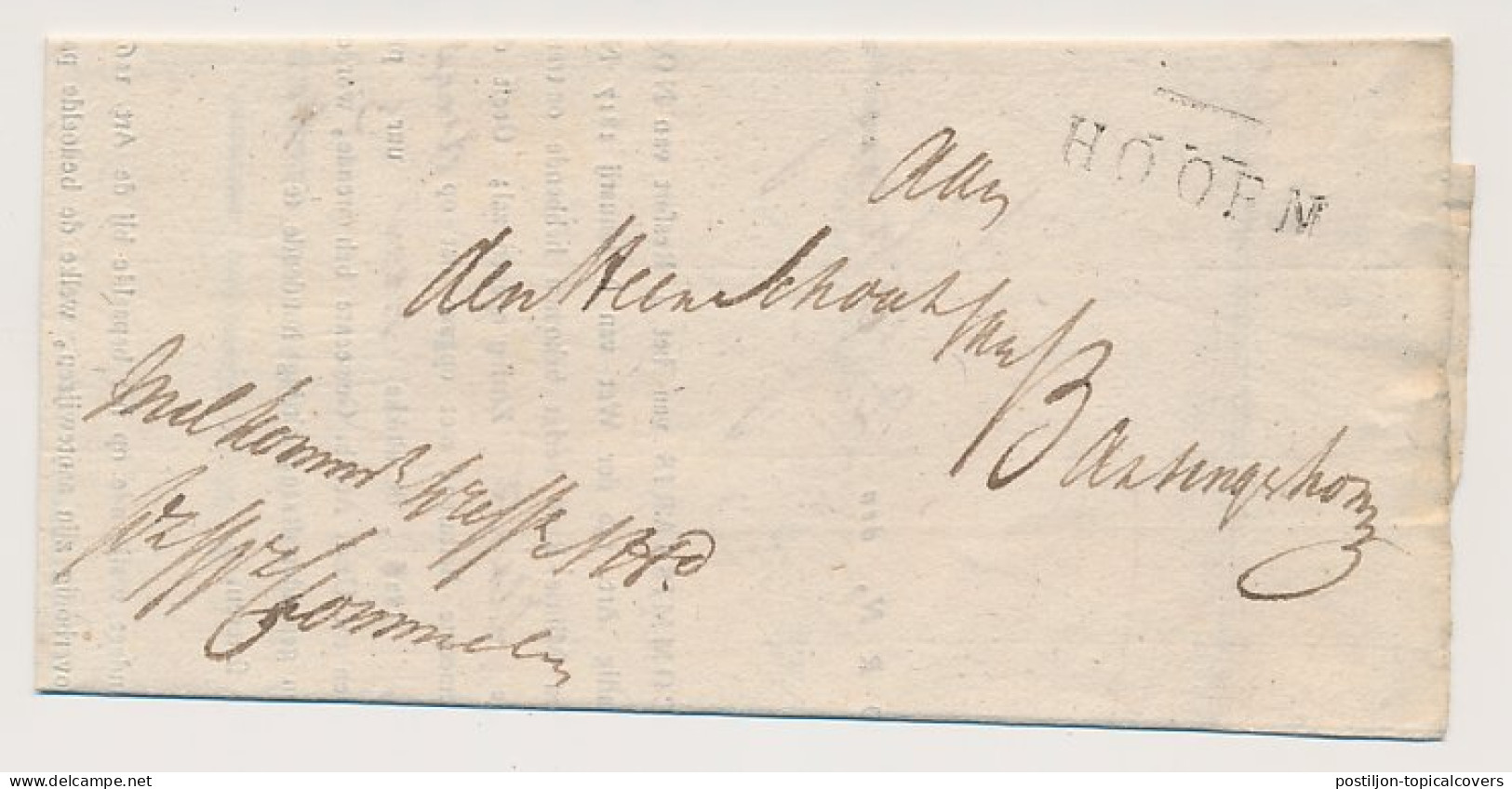 Hoorn - Barsingerhorn 1821 - ...-1852 Prephilately