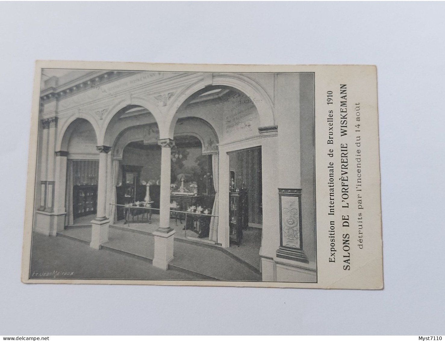 P1 Cp Bruxelles/Exposition Internationale De Bruxelles 1910. Salon De L'orfèvrerie Wiskemann. - Exposiciones Universales