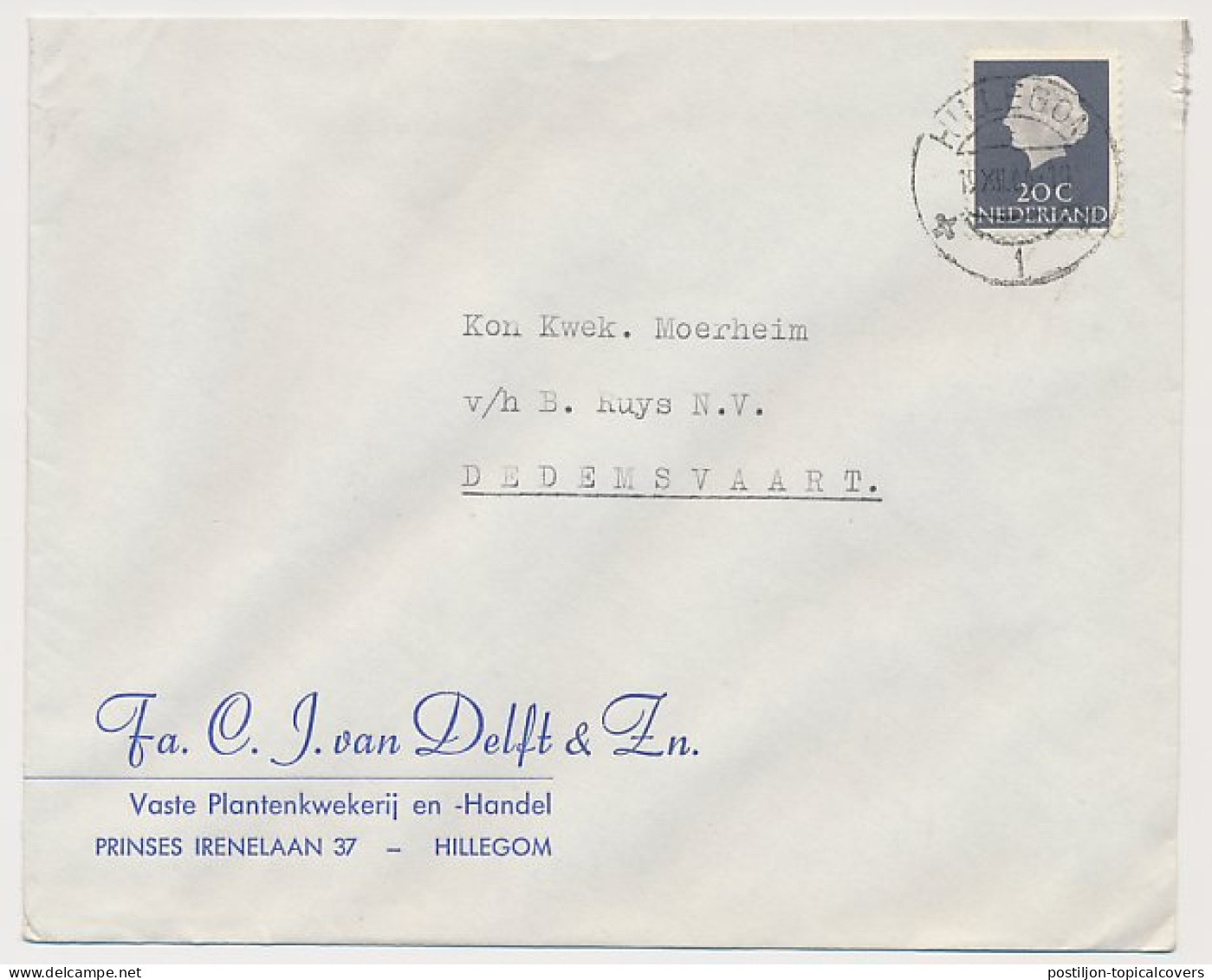 Firma Envelop Hillegom 1966 - Plantenkwekerij - Non Classés