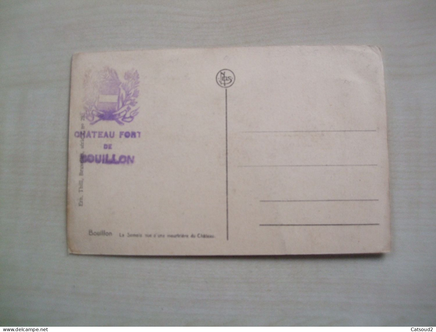 Carte Postale Ancienne BOUILLON La Semois Vue D'une Meurtrière Du Château - Bouillon