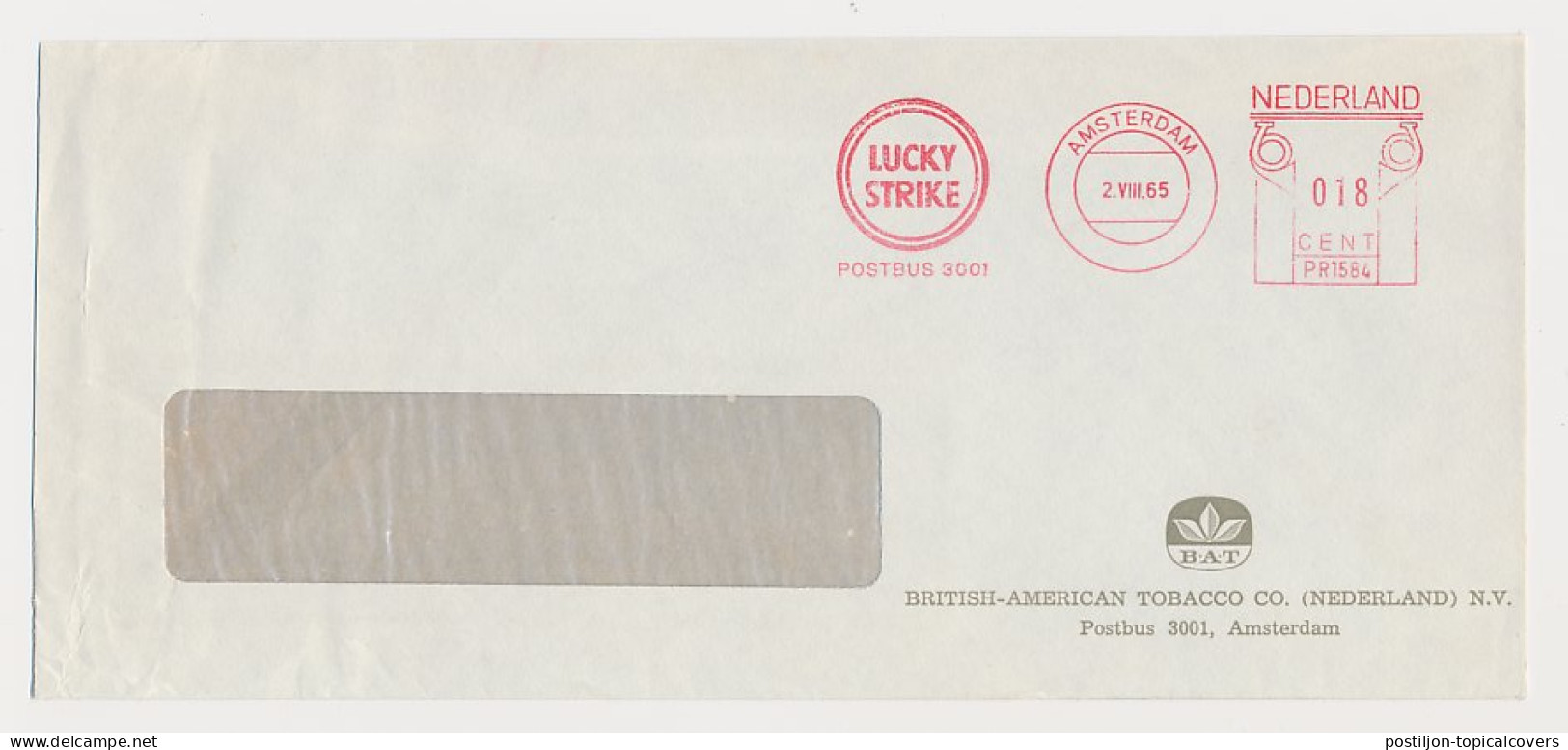 Meter Cover Netherlands 1965 Cigarette - Lucky Strike - British American Tobacco - Tabaco