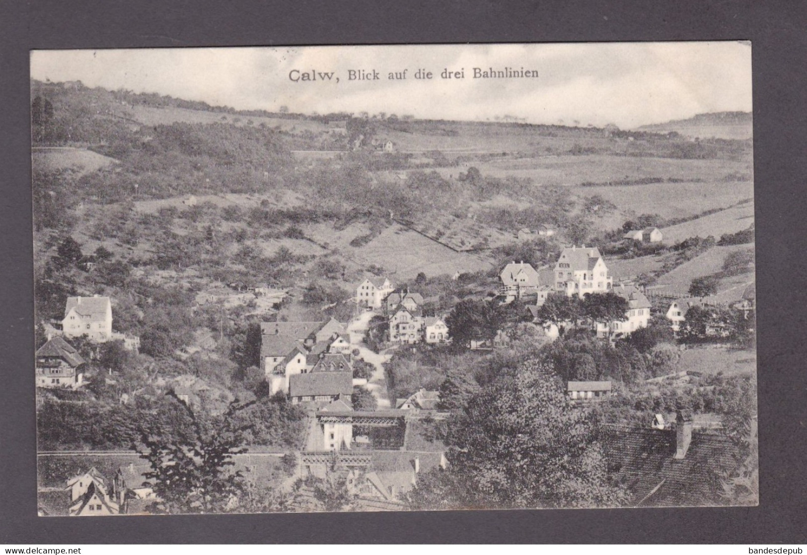 AK Calw Blick Auf Die Drei Bahnlinien (E. Georgil Nr 155 ( 59934) - Calw