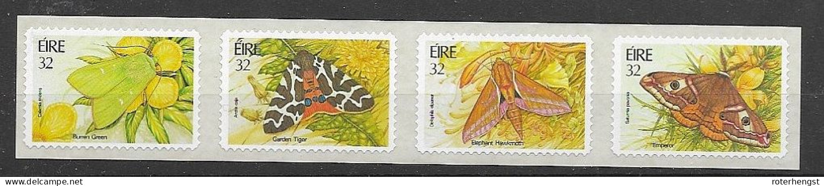 Ireland Mnh ** 1994 Butterfly Self Adhesive Set 8 Euros - Neufs