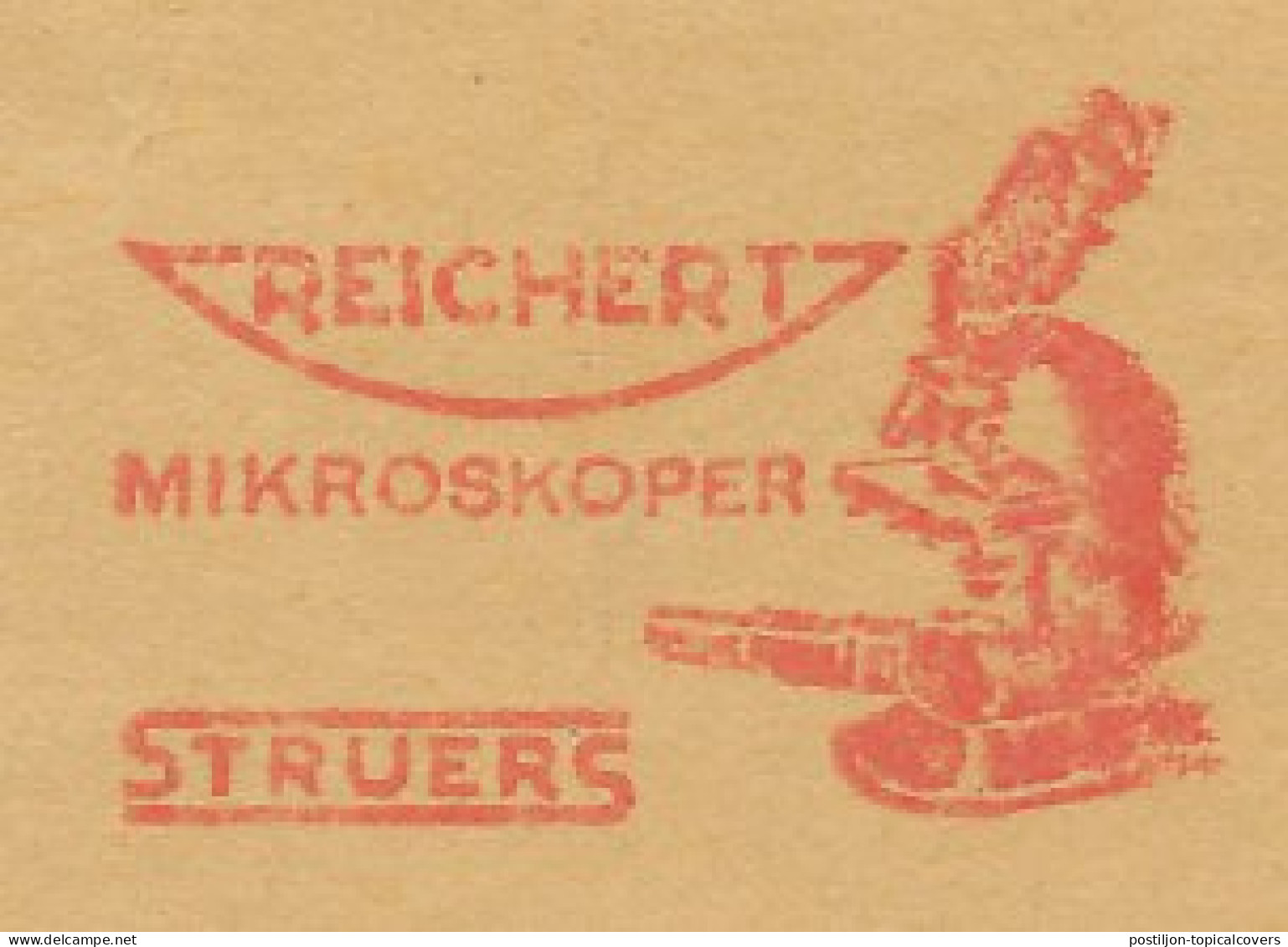 Meter Cut Denmark 1963 Microscope - Reichert - Other & Unclassified