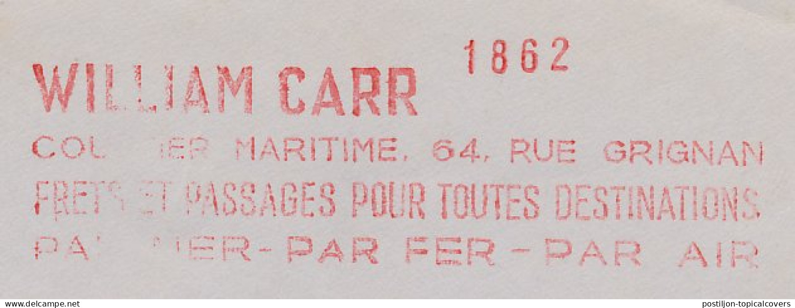 Meter Cover France 1939 Spring Cruises To The Atlantic Islands - Altri & Non Classificati