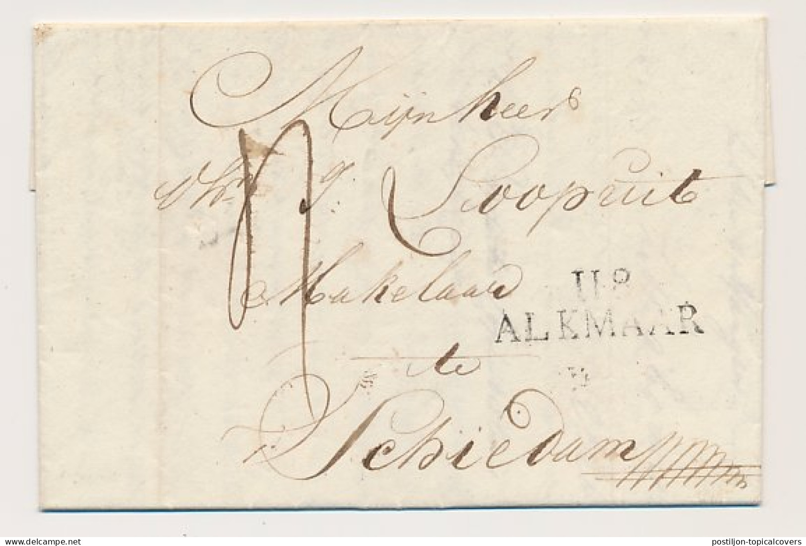 118 ALKMAAR -Schiedam 1811 - ...-1852 Prephilately