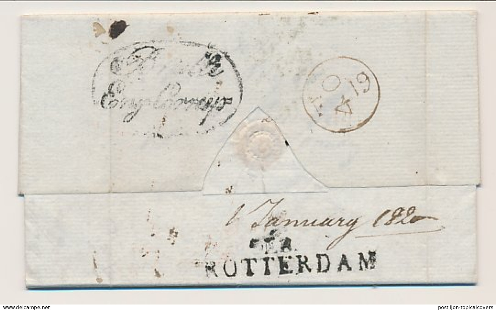 Leith GB/UK - DEB. ROTTERDAM - Schiedam 1819 - ...-1852 Préphilatélie