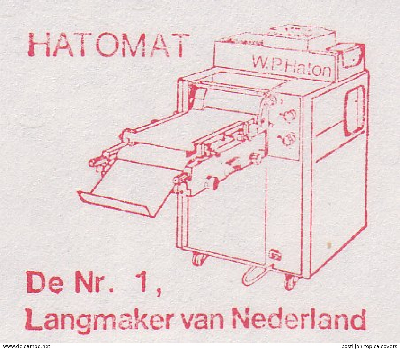 Meter Cut Netherlands 1982 Bakery - Dough Machine - Altri & Non Classificati