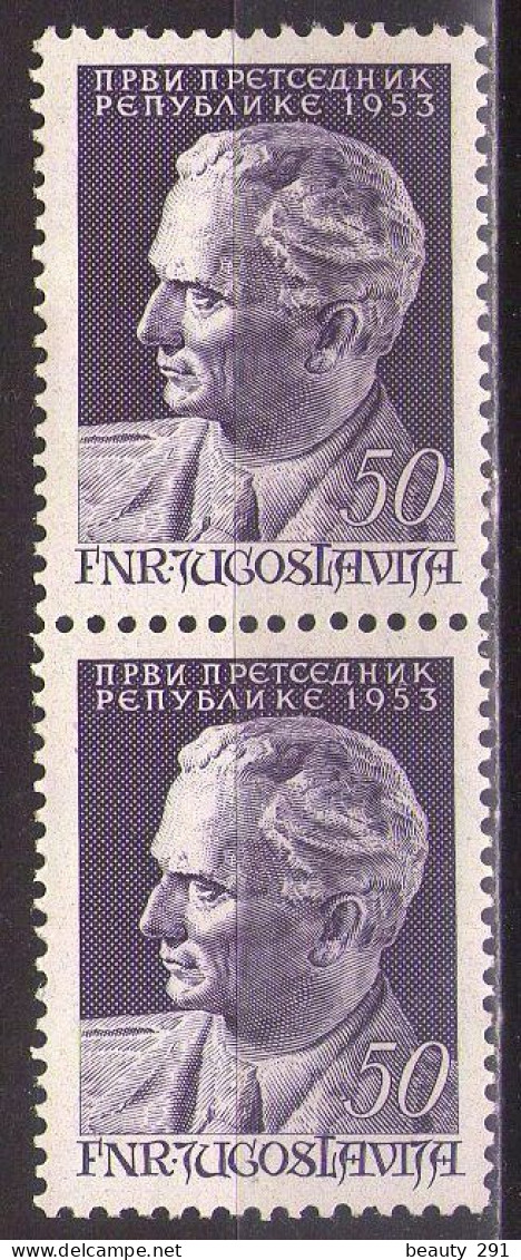 Yugoslavia 1953 - Marshal Josip Broz Tito - Mi 728 - MNH**VF - Ongebruikt