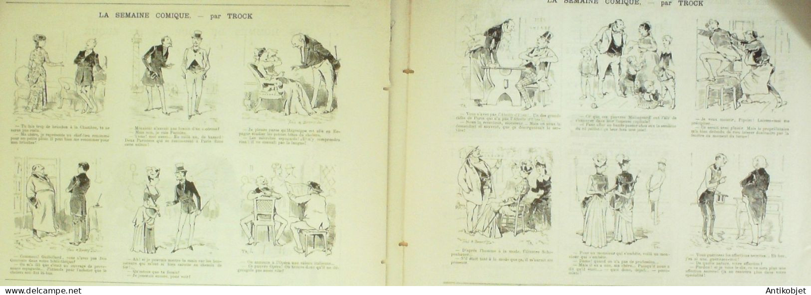La Caricature 1885 N°289 Esprit De Corps Balthazar Manqué Caran D'Ache Gino Wolf Par Luque - Revistas - Antes 1900