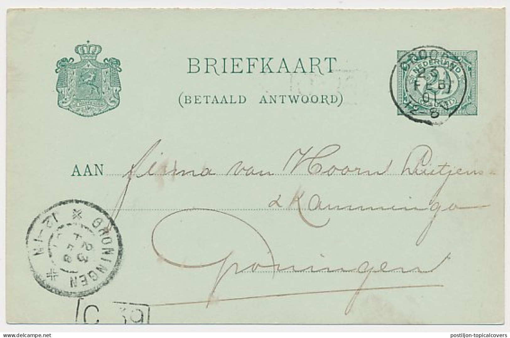 Kleinrondstempel Odoorn 1901 - Unclassified
