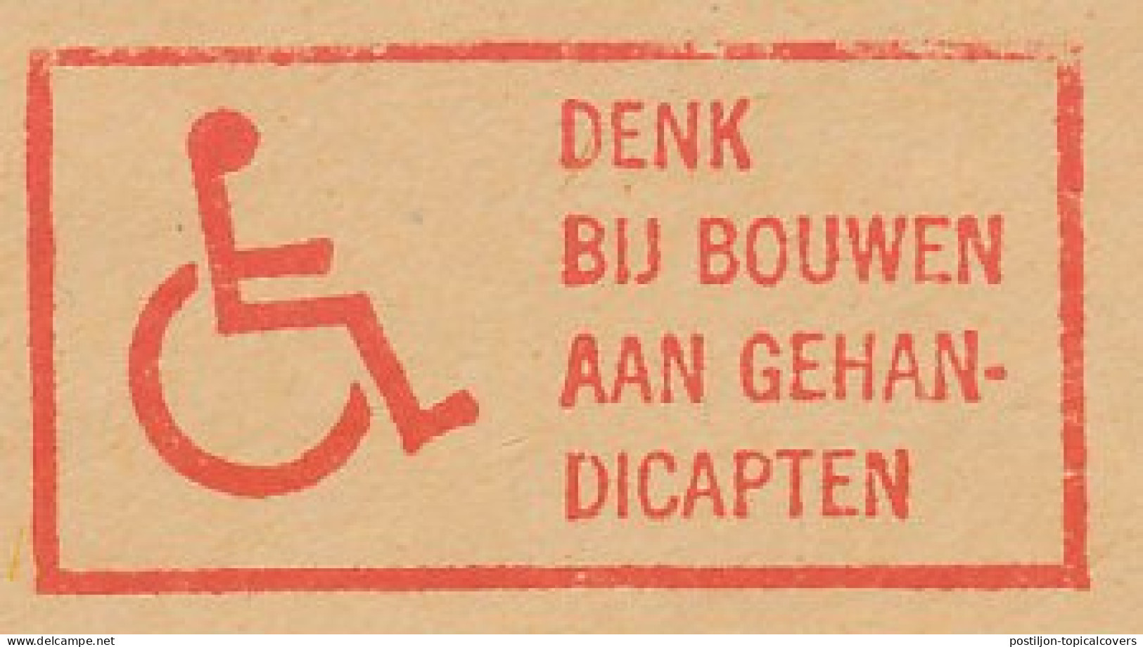 Meter Cut Netherlands 1982 Disabled - Handicap