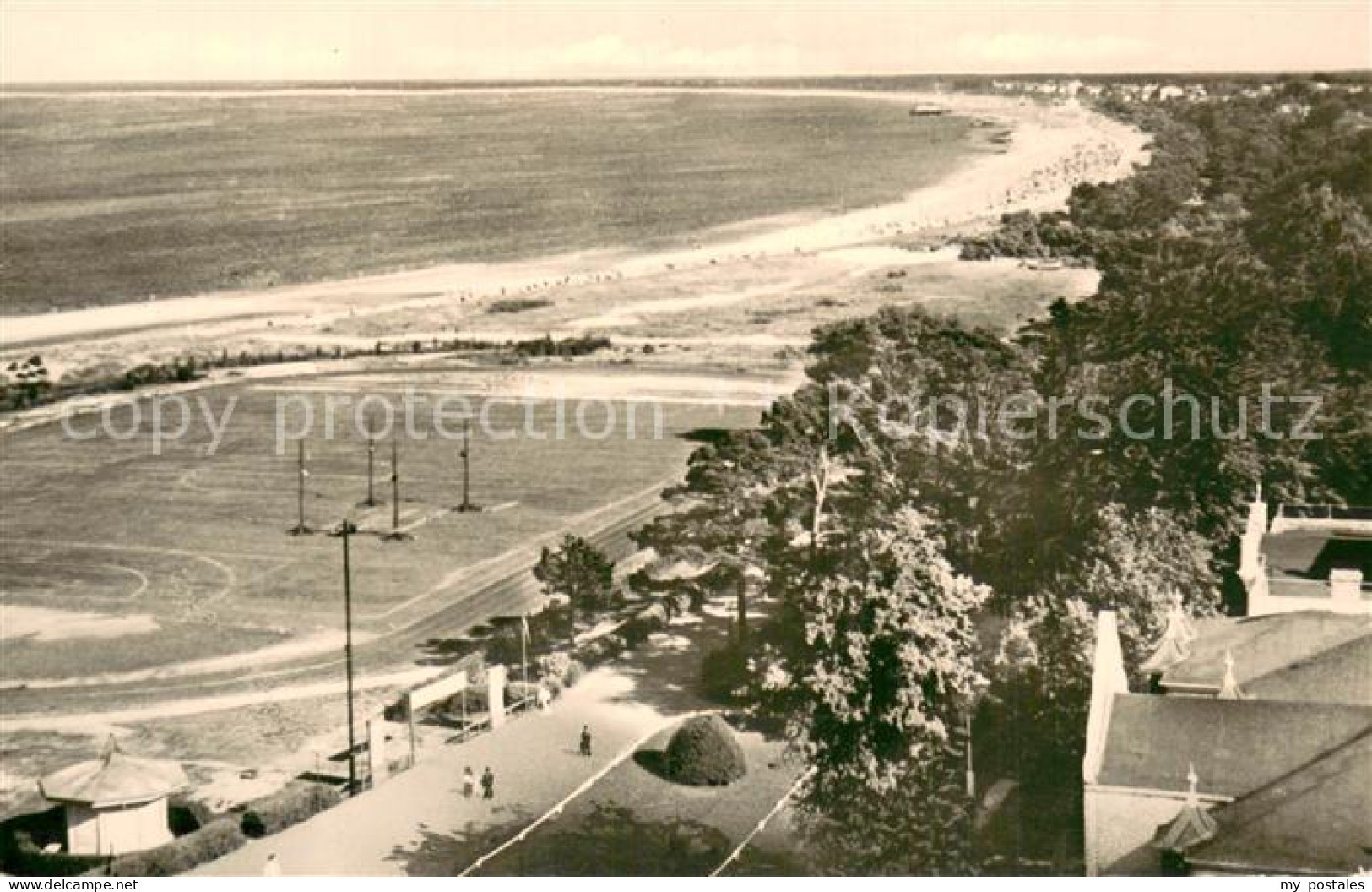 73753068 Heringsdorf Ostseebad Usedom Blick Auf Sportstadion Und Ahlbeck Herings - Altri & Non Classificati