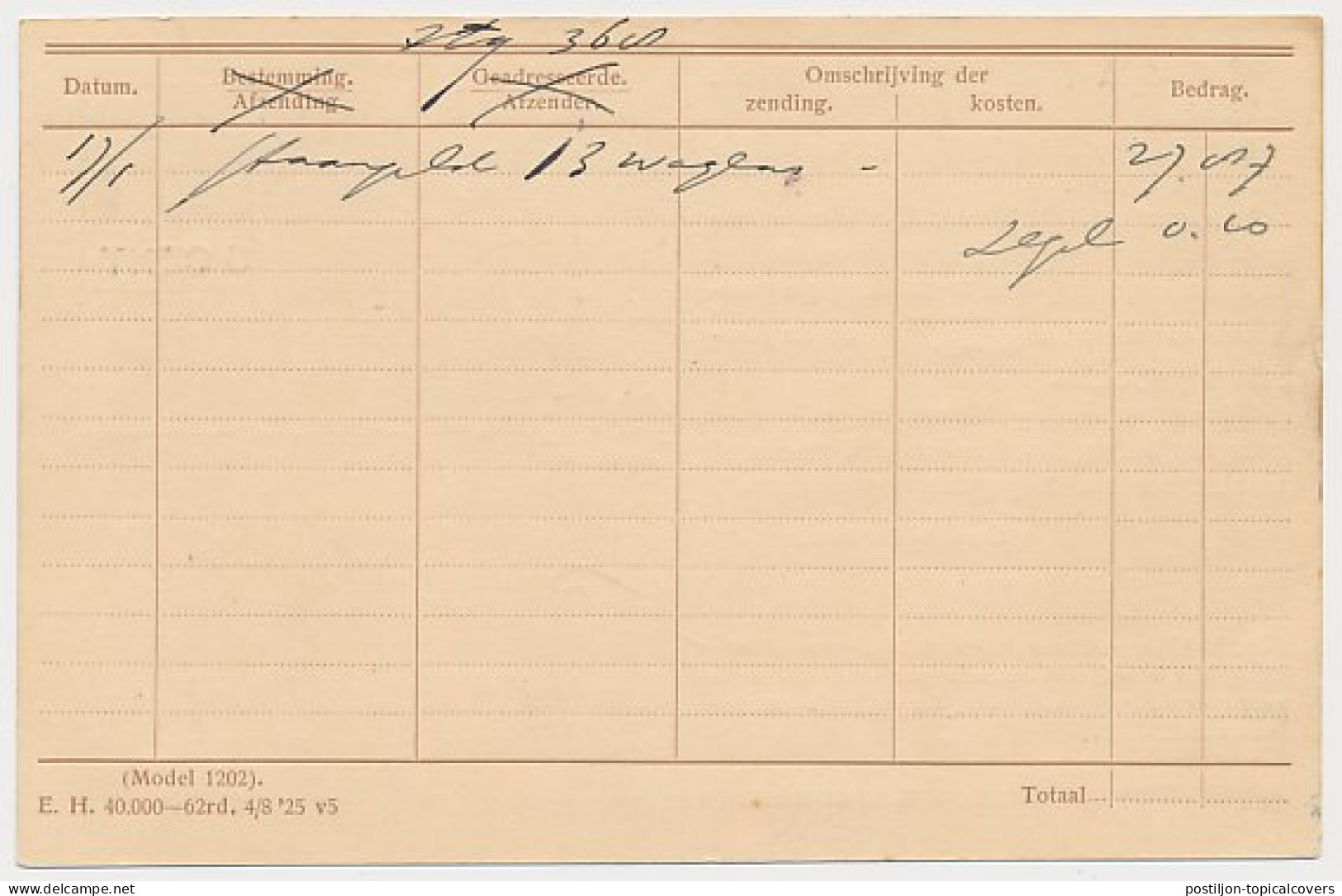 Spoorwegbriefkaart G. NS218 F - Locaal Te Rotterdam 1928 - Postwaardestukken