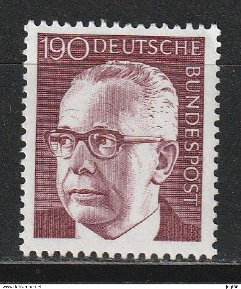 Bund Michel 732 Bundespräsident Gustav Heinemann ** - Unused Stamps