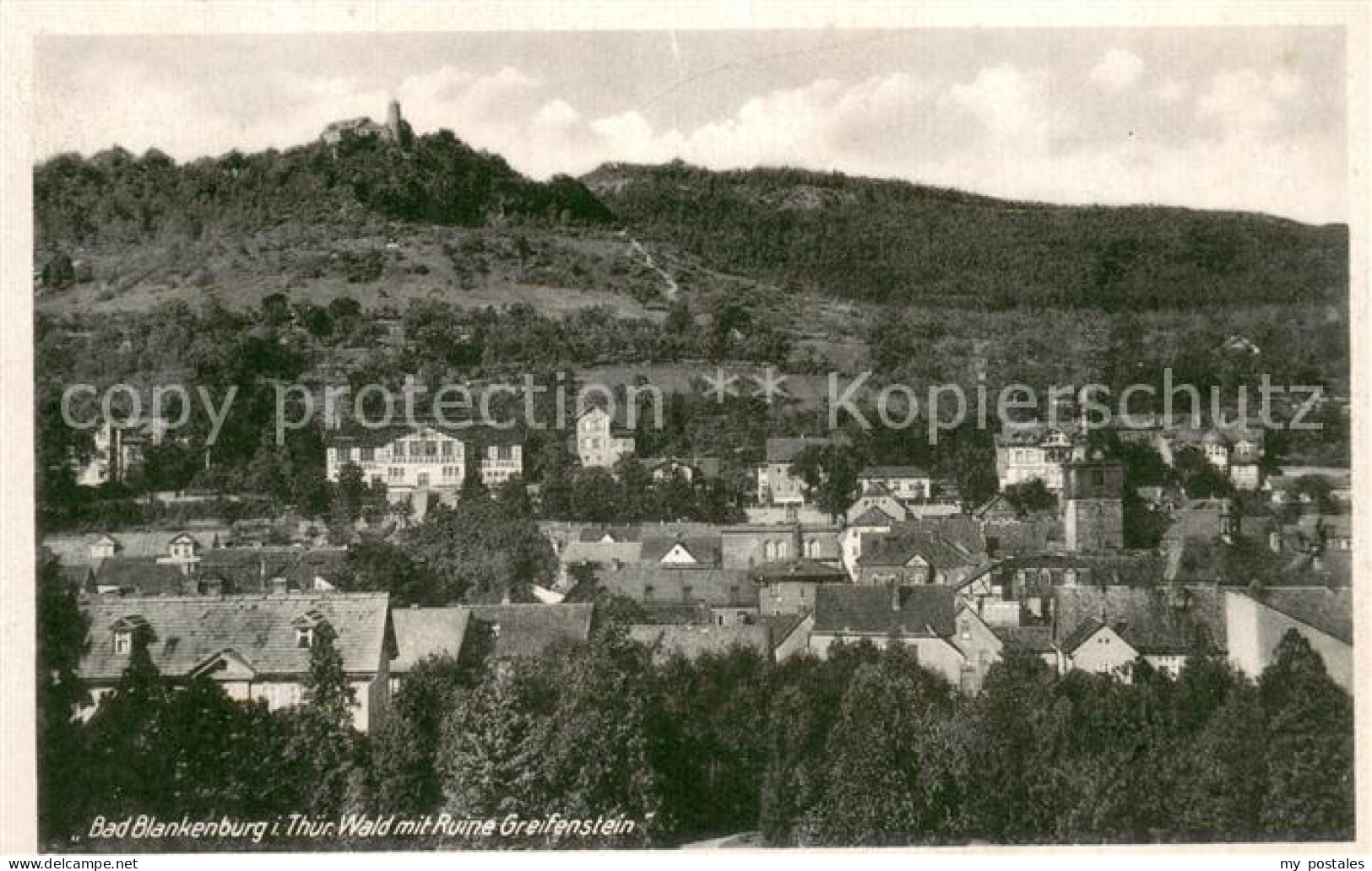 73753055 Bad Blankenburg Stadtpanorama Mit Blick Auf Ruine Greifenstein Bad Blan - Bad Blankenburg