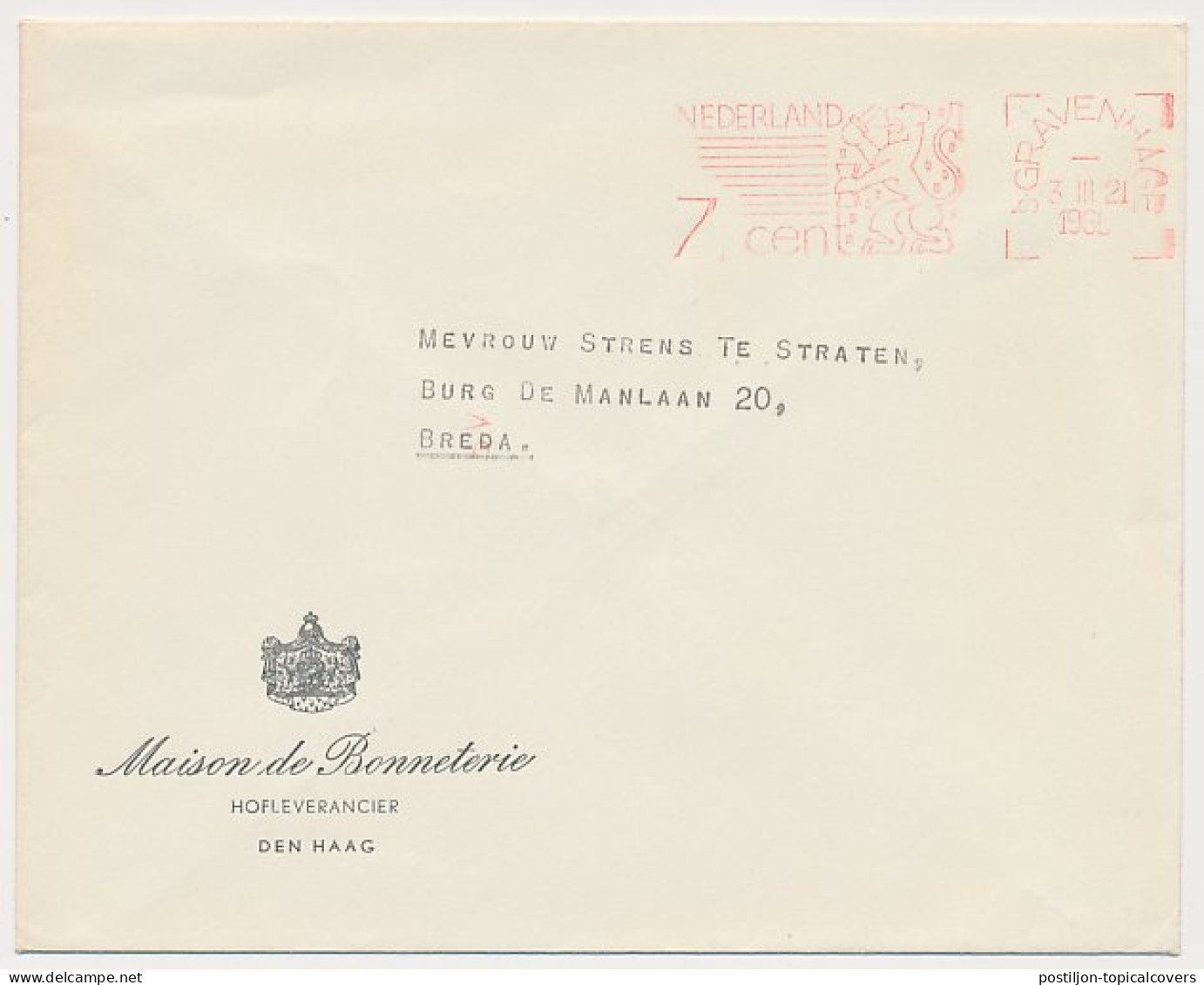 Firma Envelop S Gravenhage 1965 - Maison De Bonneterie - Ohne Zuordnung