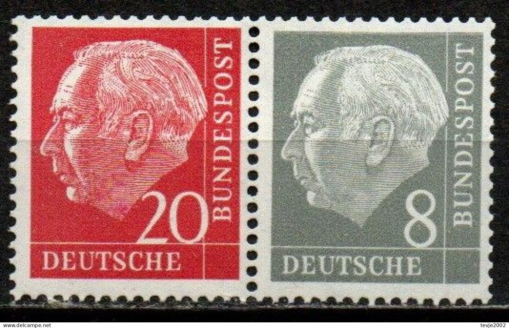 Bund 1960 - Zusammendruck Mi.Nr. W23 Y - Postfrisch MNH - Zusammendrucke