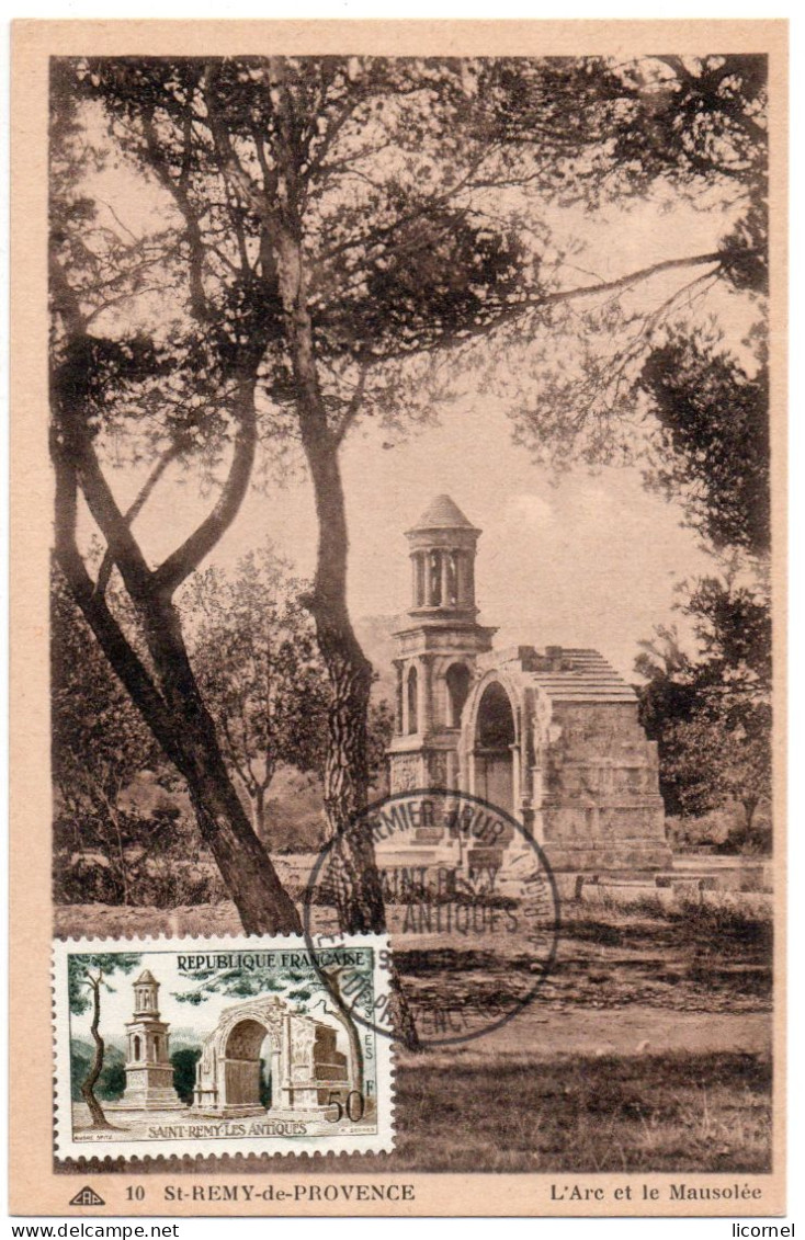 Carte Maxi 1957 Premier Jour : ST REMY DE PROVENCE - 1950-1959