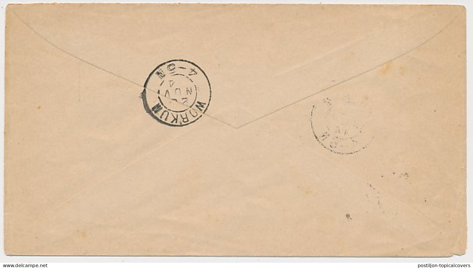 Envelop Workum 1894 - Philatelist - Unclassified