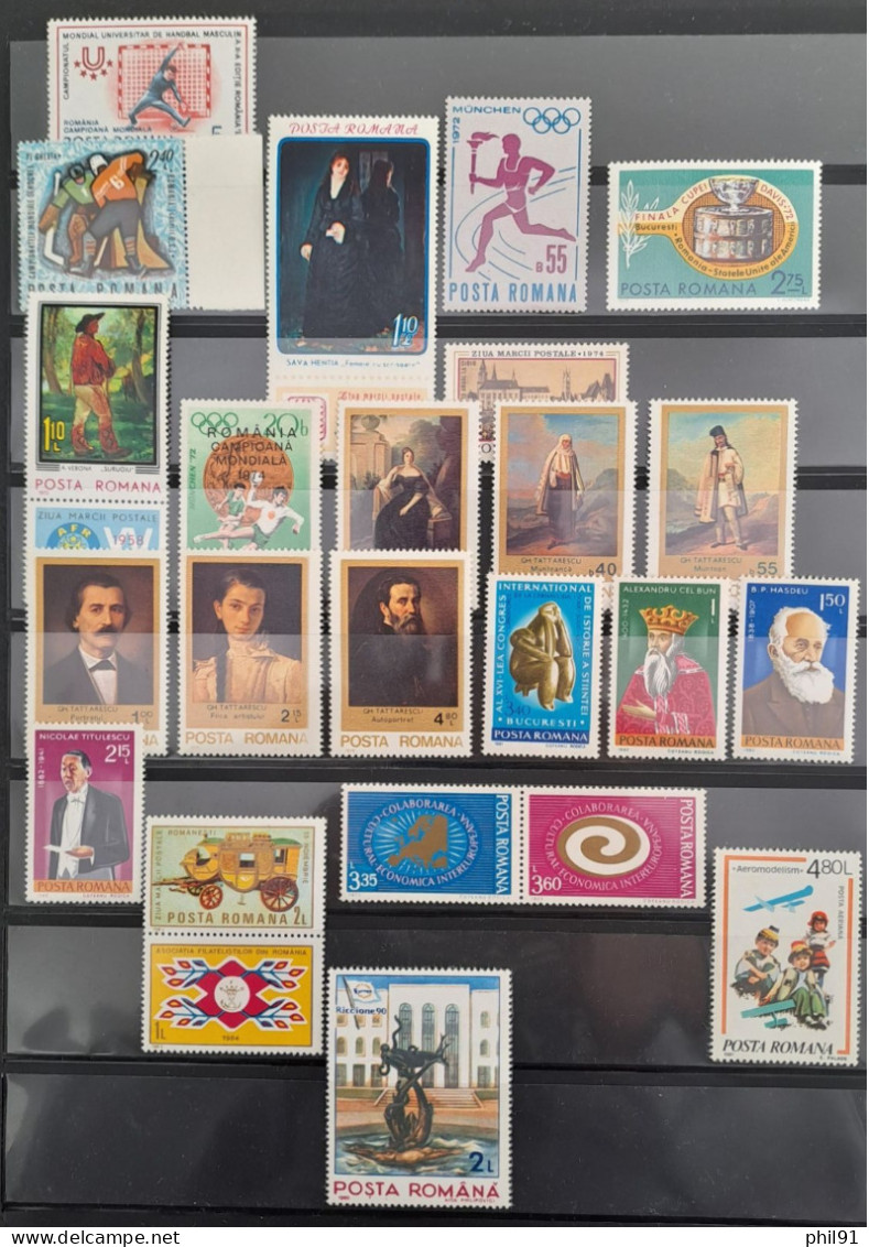 ROUMANIE    Petit Lot De Timbres Et Blocs Des Années 60,70 Et 80 - Otros & Sin Clasificación