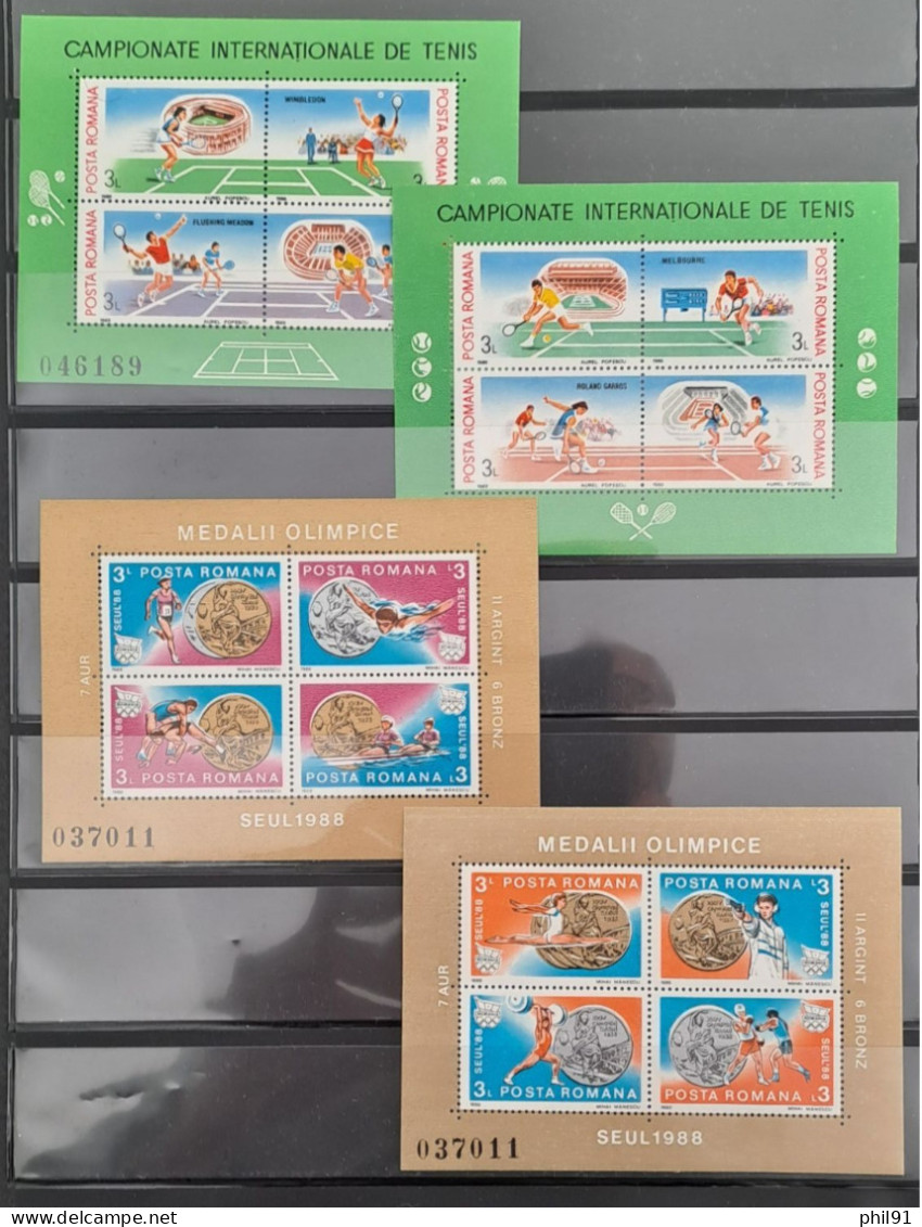 ROUMANIE    Petit Lot De Timbres Et Blocs Des Années 60,70 Et 80 - Other & Unclassified