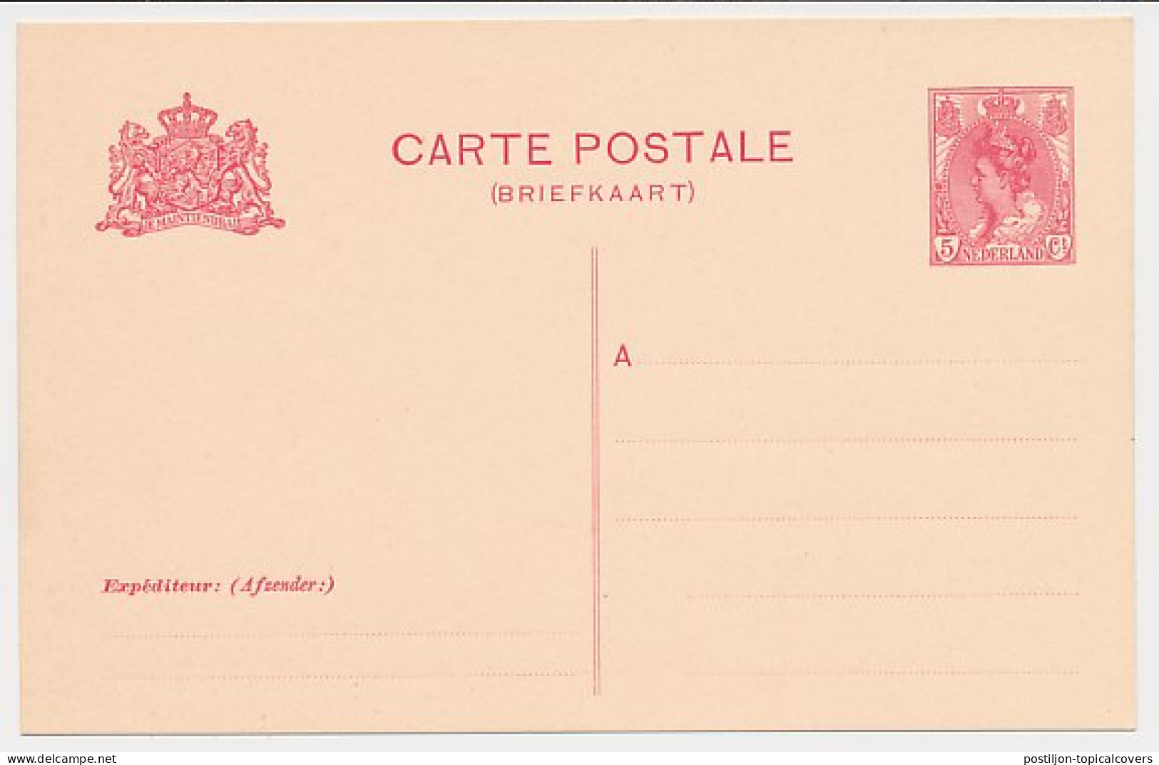 Briefkaart G. 82 I  - Postwaardestukken