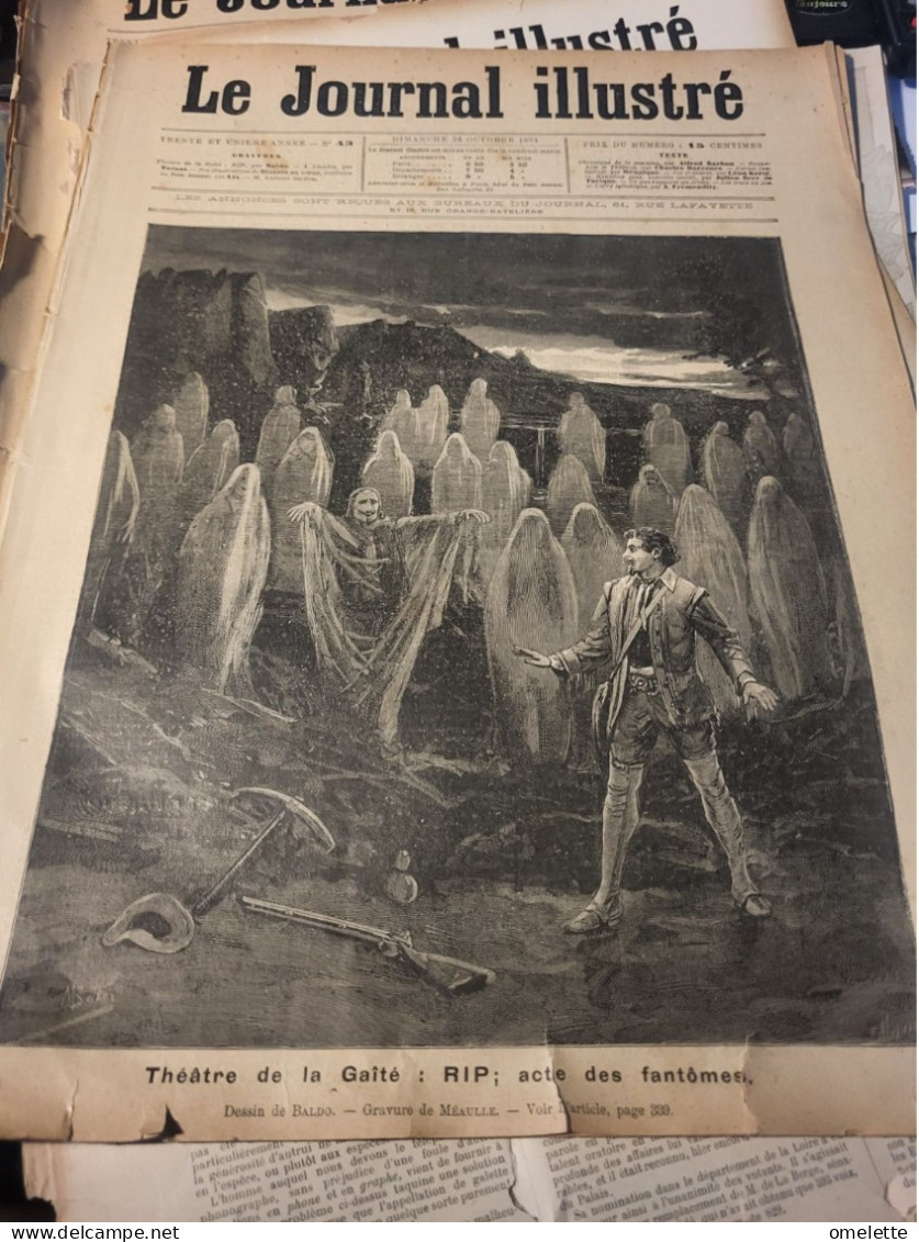 JOURNAL ILLUSTRE 94 /PARIS THEATRE GAITE RIP /LIVADIA CRIMEE /ANTOINE SARDOU - Revues Anciennes - Avant 1900