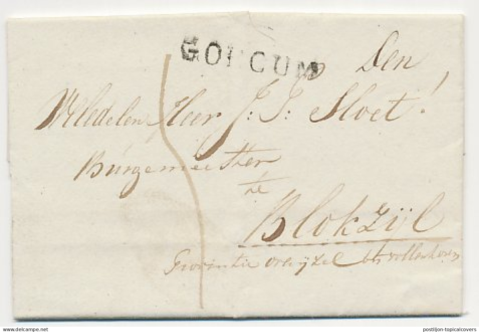 Gorcum - Blokzijl 1826 - ...-1852 Prephilately