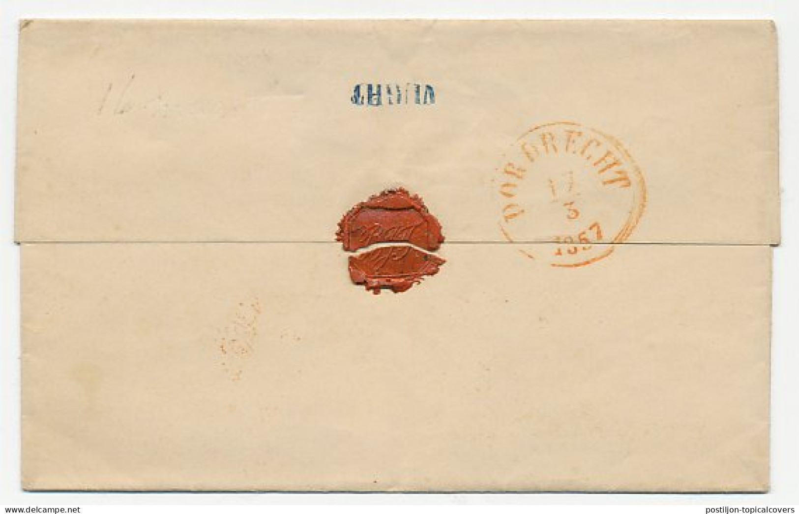 Naamstempel Vught 1857 - Lettres & Documents
