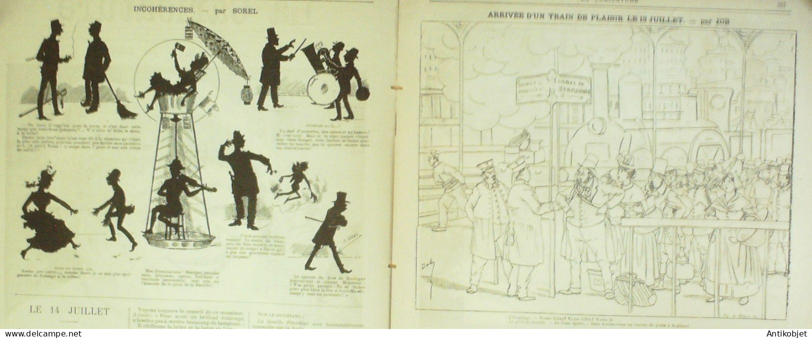 La Caricature 1885 N°290 Fête Nationale Draner Sorel Job Pétards Job Robida Trock - Tijdschriften - Voor 1900