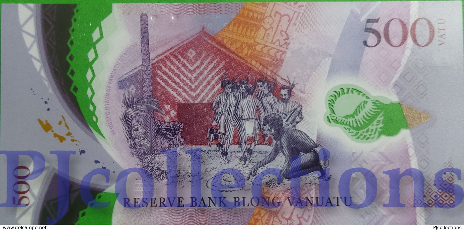 VANUATU 500 VATU 2017 PICK 18 POLYMER UNC PREFIX "AA" - Vanuatu