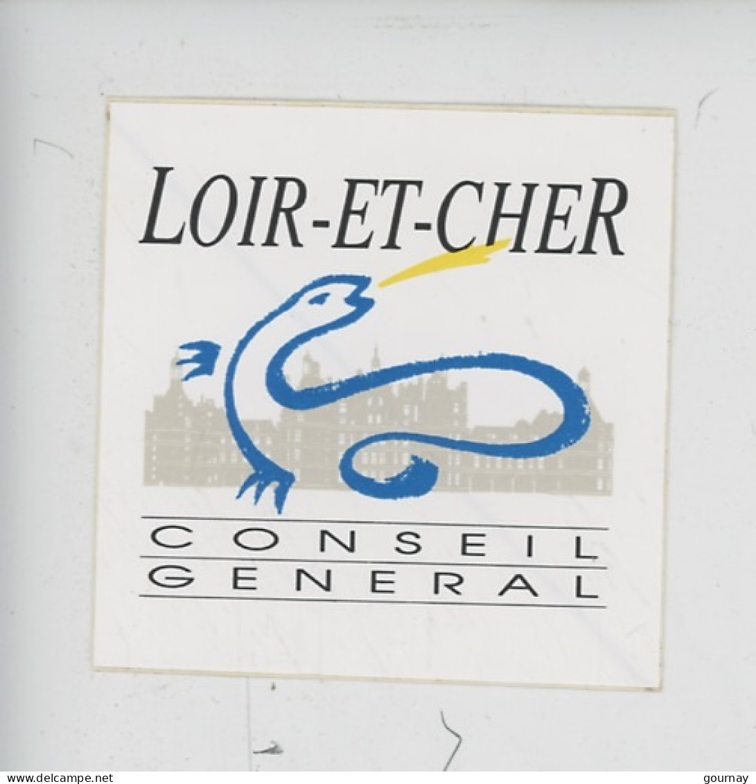Autocollant "Loir & Et Cher" Conseil Général - Salamandre Crachant Du Feu - Otros & Sin Clasificación