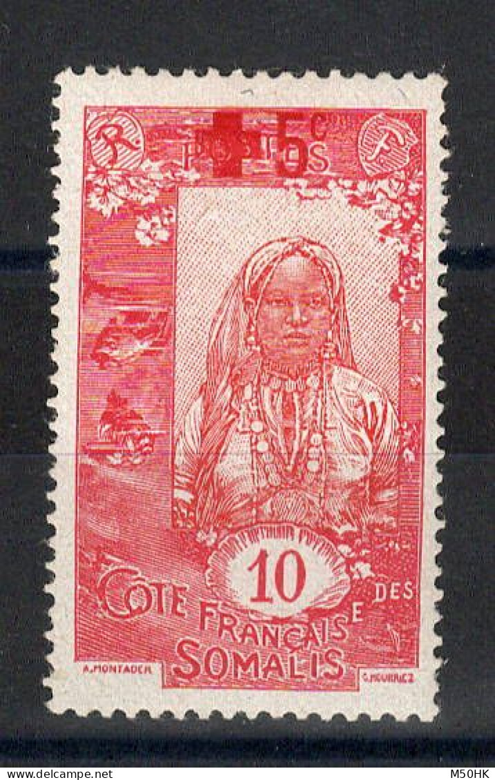 Cote Des Somalis - YV 100 N* MH , Croix Rouge Cote 17 Euros - Unused Stamps