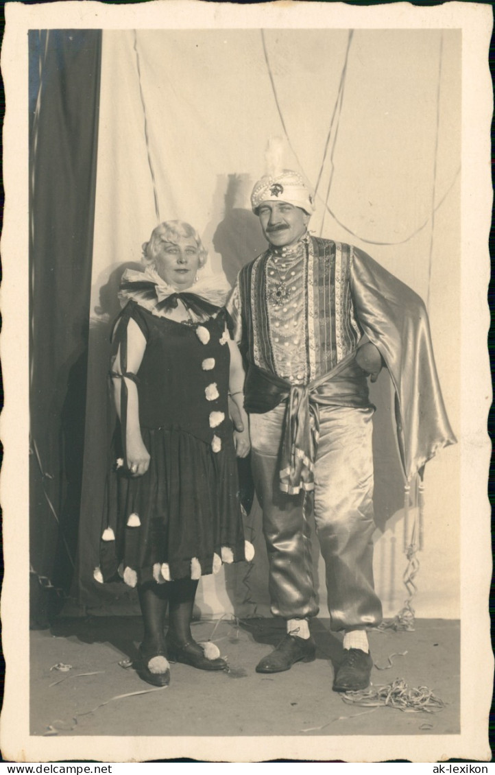 Ansichtskarte  Karneval / Fastnacht / Fasching Mann Als Türke Und Frau 1934 - Other & Unclassified