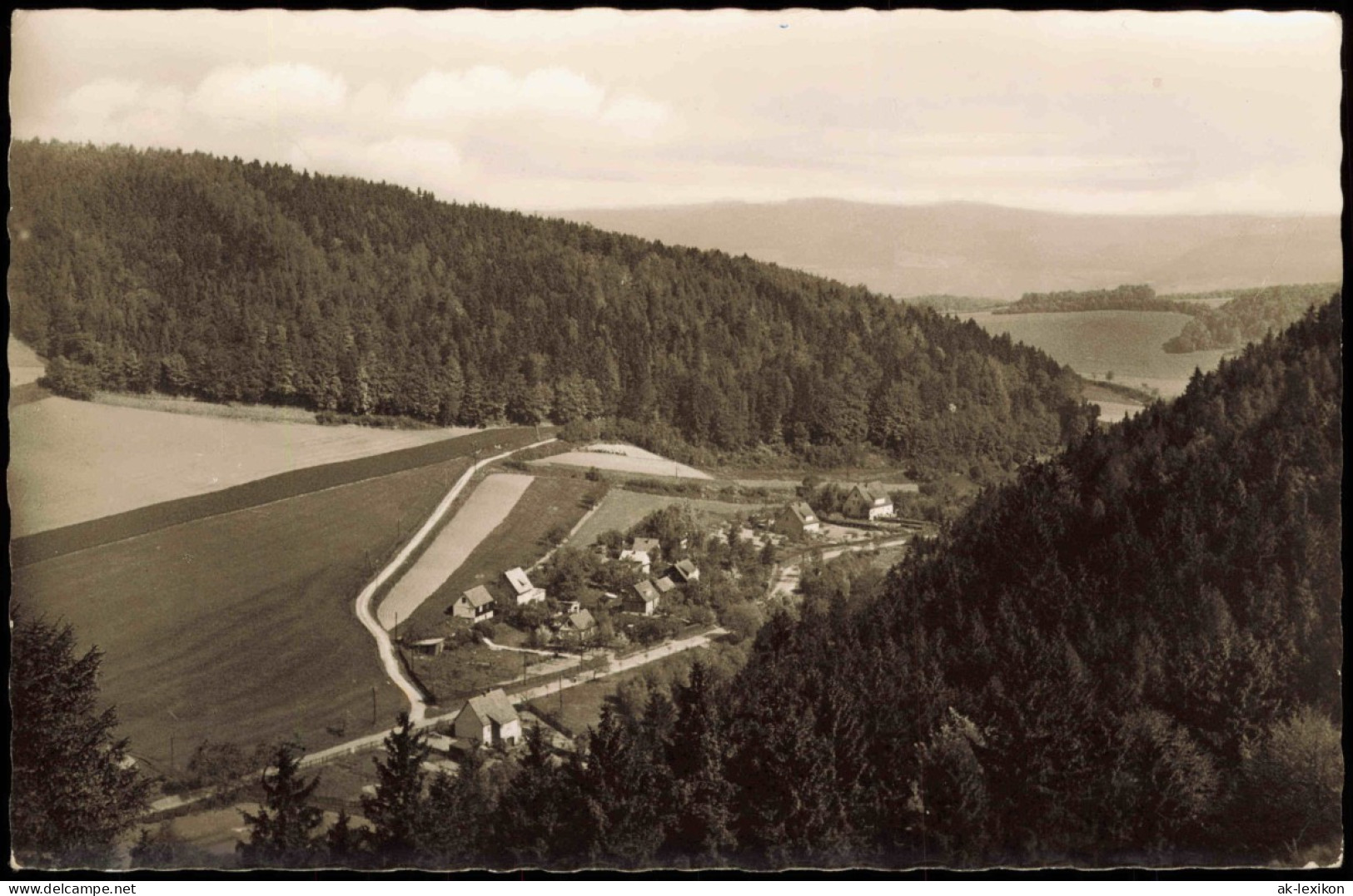 Ansichtskarte Ziegenhagen-Witzenhausen Ortsblick 1961 - Witzenhausen