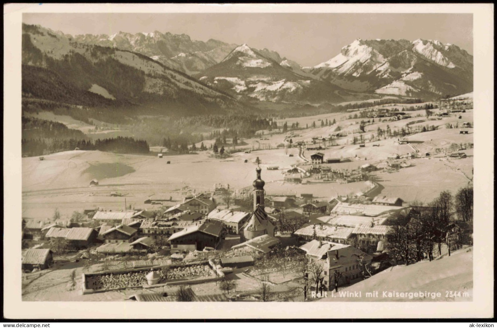 Ansichtskarte Reit Im Winkl Stadt Im Winter 1952 - Reit Im Winkl