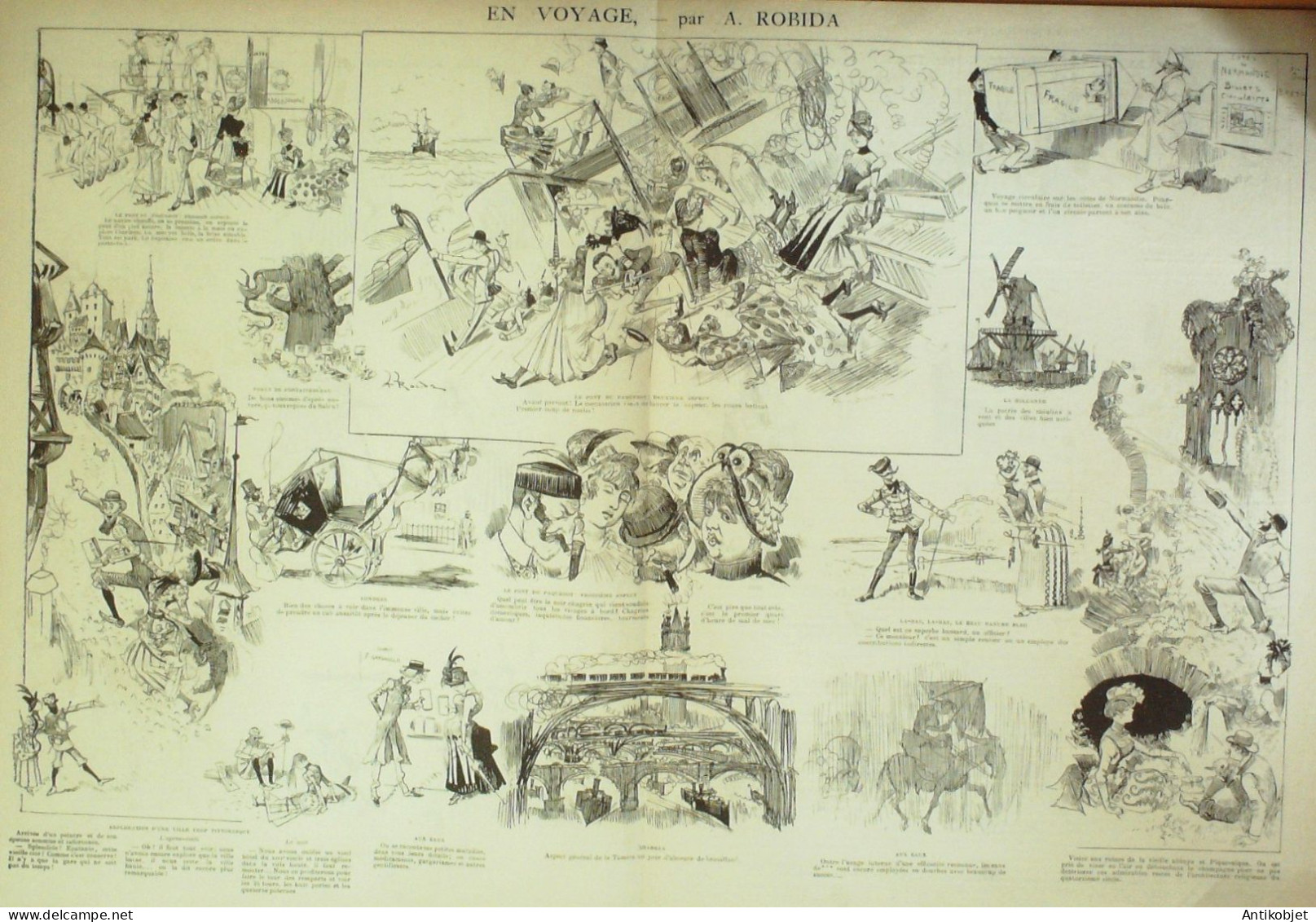 La Caricature 1885 N°291 Plaisirs D'été Robida Caran D'Ache Trock - Revues Anciennes - Avant 1900