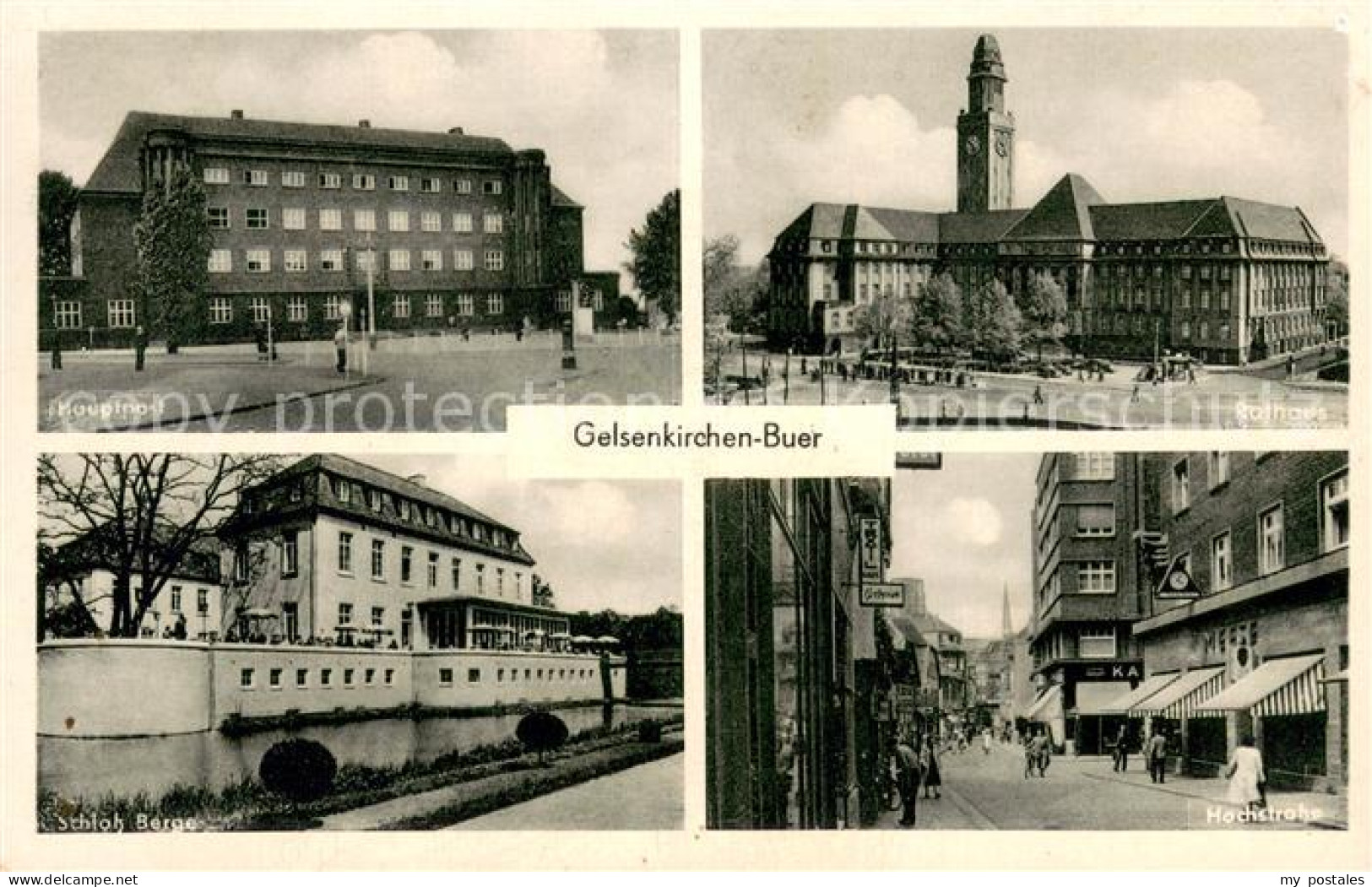 73752794 Buer Gelsenkirchen Schloss Berge - Hauptpost - Rathaus Buer Gelsenkirch - Gelsenkirchen