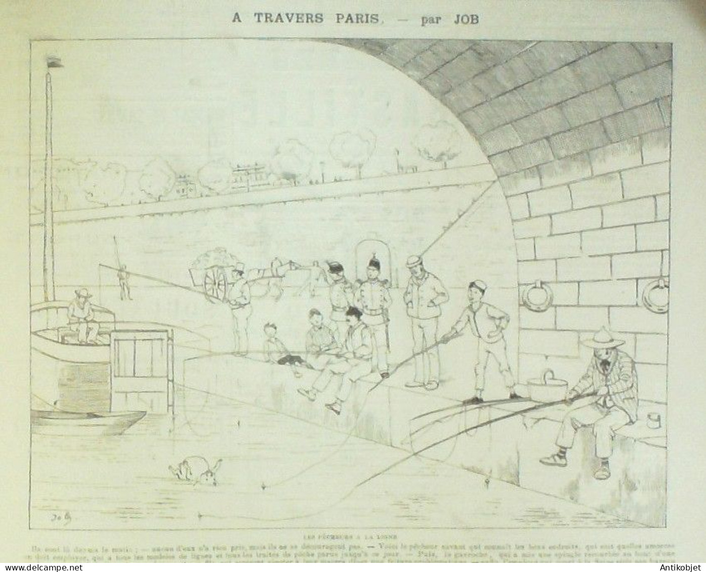 La Caricature 1885 N°292 En Route En Mer Draner Gino Dimanche à Paris Henriot Loys Job - Revues Anciennes - Avant 1900