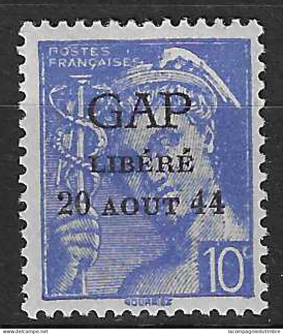 France Libération Gap Mayer N° 1 Neuf ** MNH. Signé Calves. TB - Libération