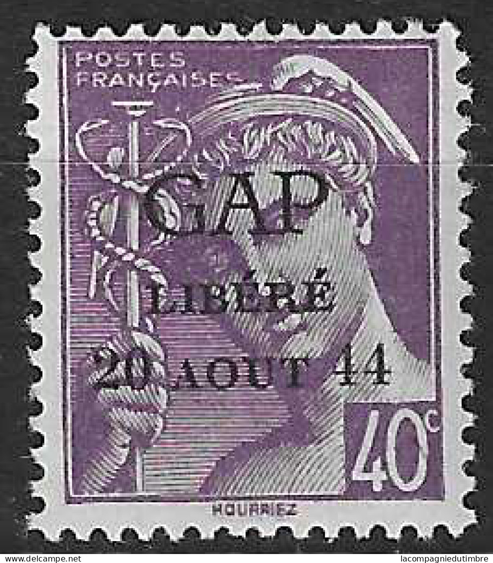 France Libération Gap Mayer N° 3 Neuf ** MNH. Signé Calves. TB - Bevrijding