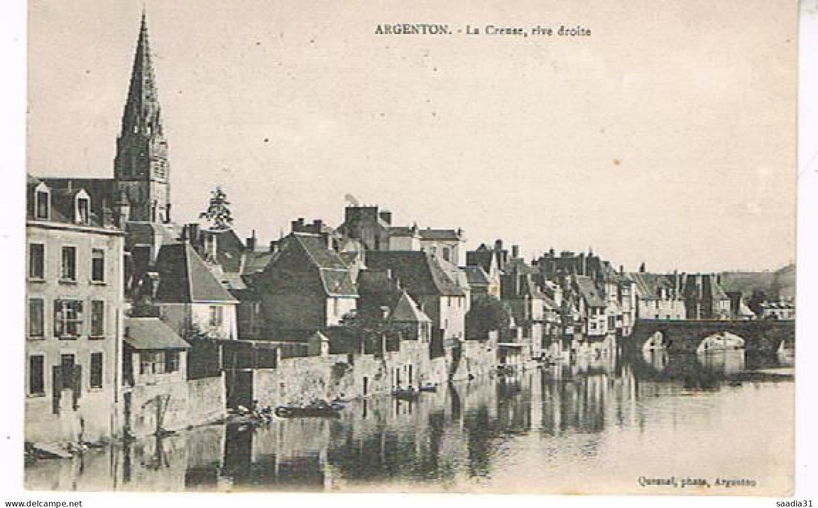 36  ARGENTON LA CREUSE RIVE DROITE  1919 - Otros & Sin Clasificación
