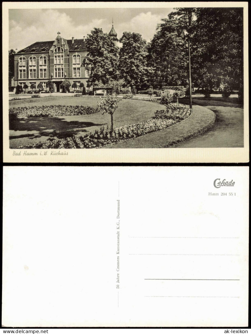 Ansichtskarte Hamm (Westfalen) Partie Am Kurhaus 1955 - Hamm